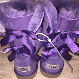 Purple bow uggs